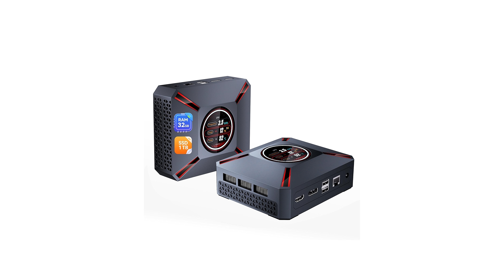 国内版-Mini PC i9 12900HK 32gb- ssd1tb Amazon.com: Mini Gaming PC,LED Display Core i9-12900HK (up